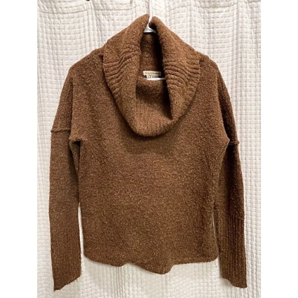 Royal Robbins Womens Long Sleeve Cowl Neck Knitted Pullover Sweater Small G9